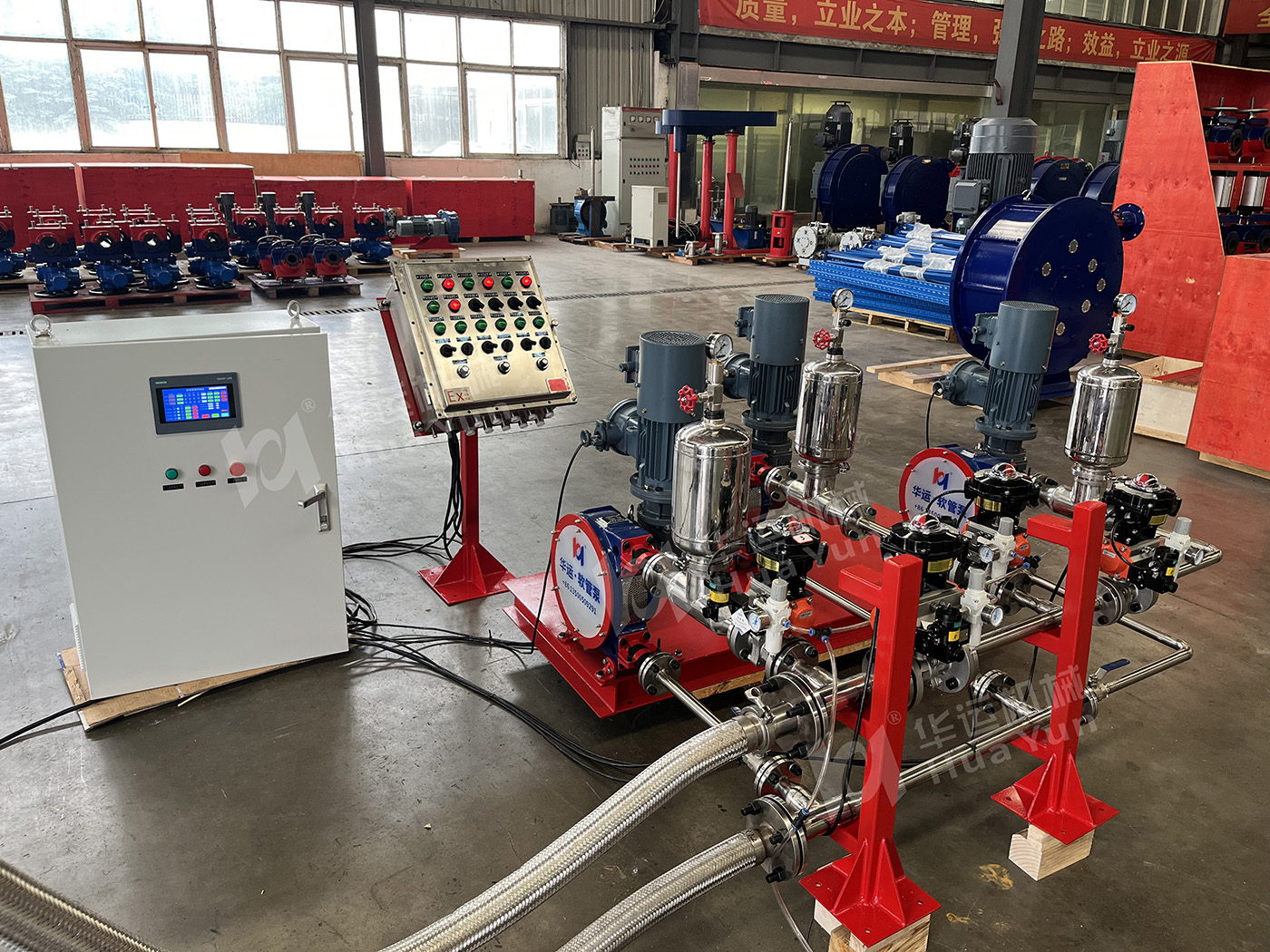 我司為全國(guó)醋酸化工領(lǐng)域龍頭企業(yè)提供的氨水加藥撬裝設(shè)備